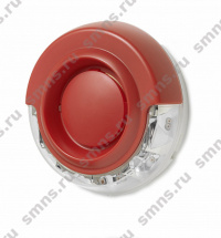 FDS226-RW арт: Оповещатель комбинированный красный (звуковой и белый маяк)